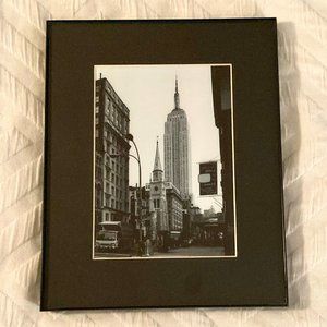 Empire State Building Black and White Picture